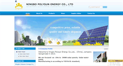 Desktop Screenshot of polysunny.com